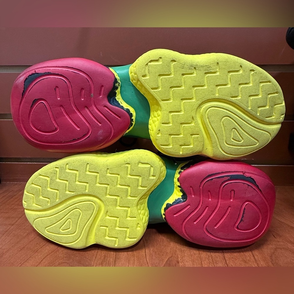 Black and Yellow Athletic Sneakers - Picture 6 of 7